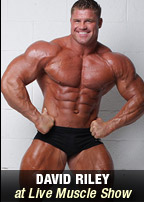 total power muscle star david riley flexes poses and more at live muscle show